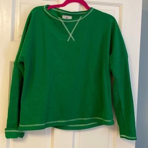 Dudley Stephens Somerset Sweatshirt Terry Fleece Size M EUC in Kelly Green